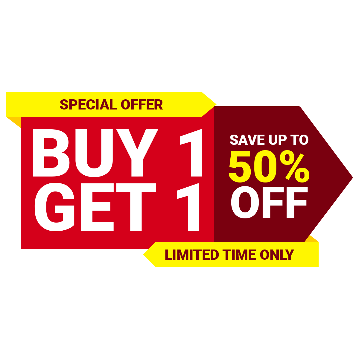 Buy 1 Get 1 Free